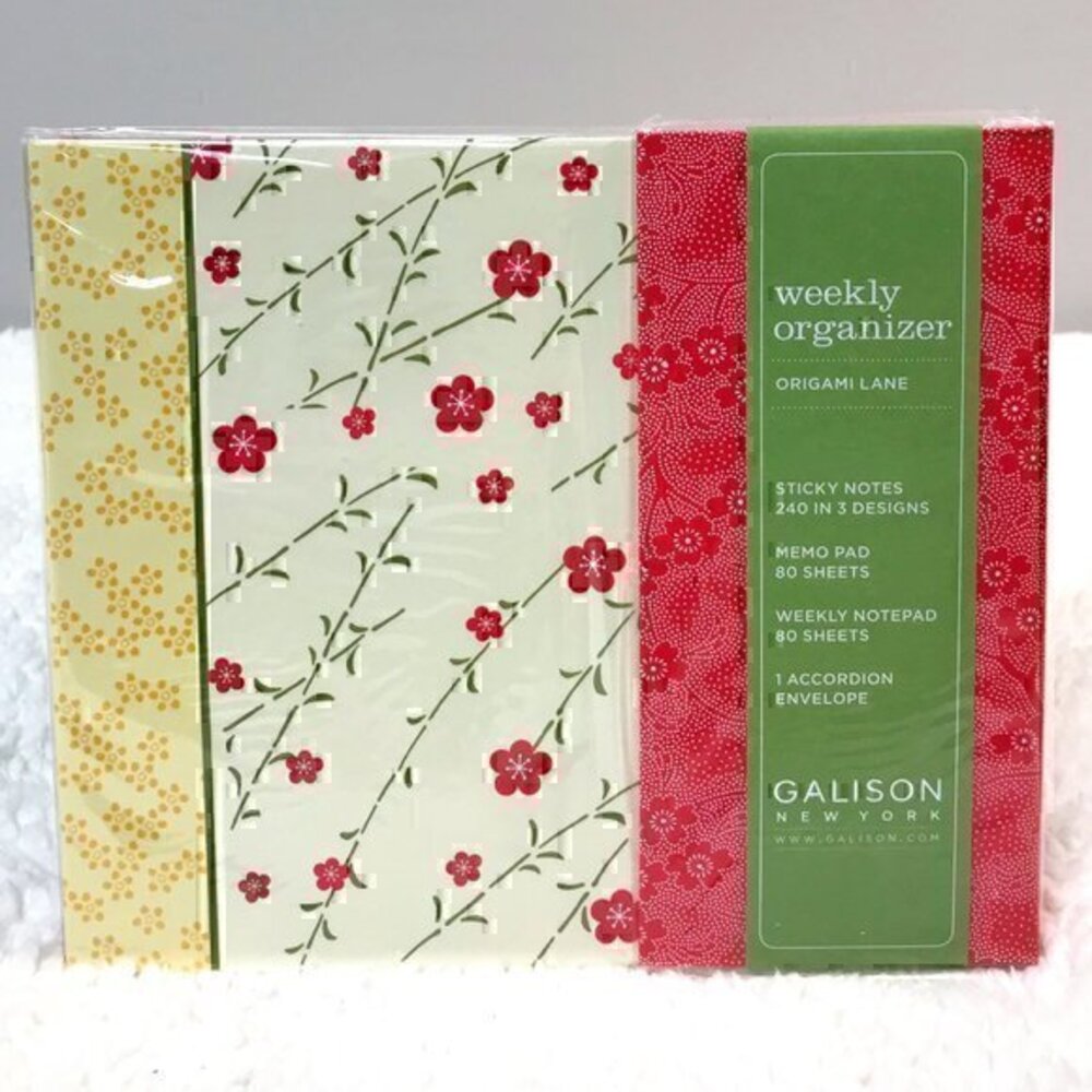 Galison Origami Lane Weekly Organizer